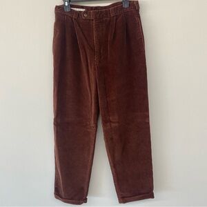 Vintage 90’s Y2K Perry Ellis Men's Brown Corduroy Pants